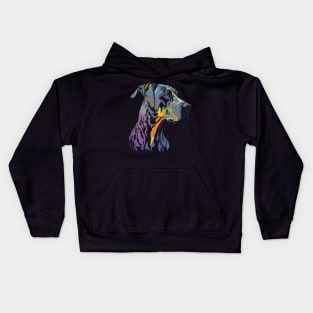 Great Dane Dog Art Kids Hoodie